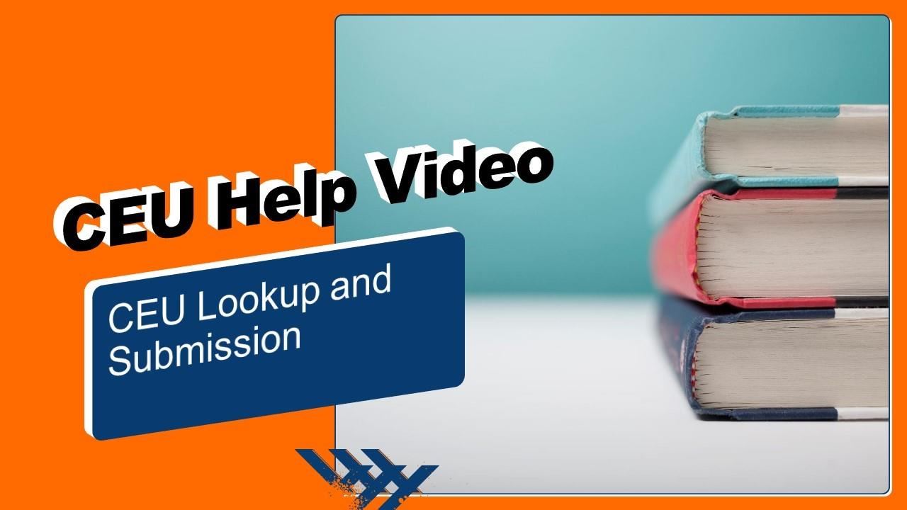 CEU Help Video